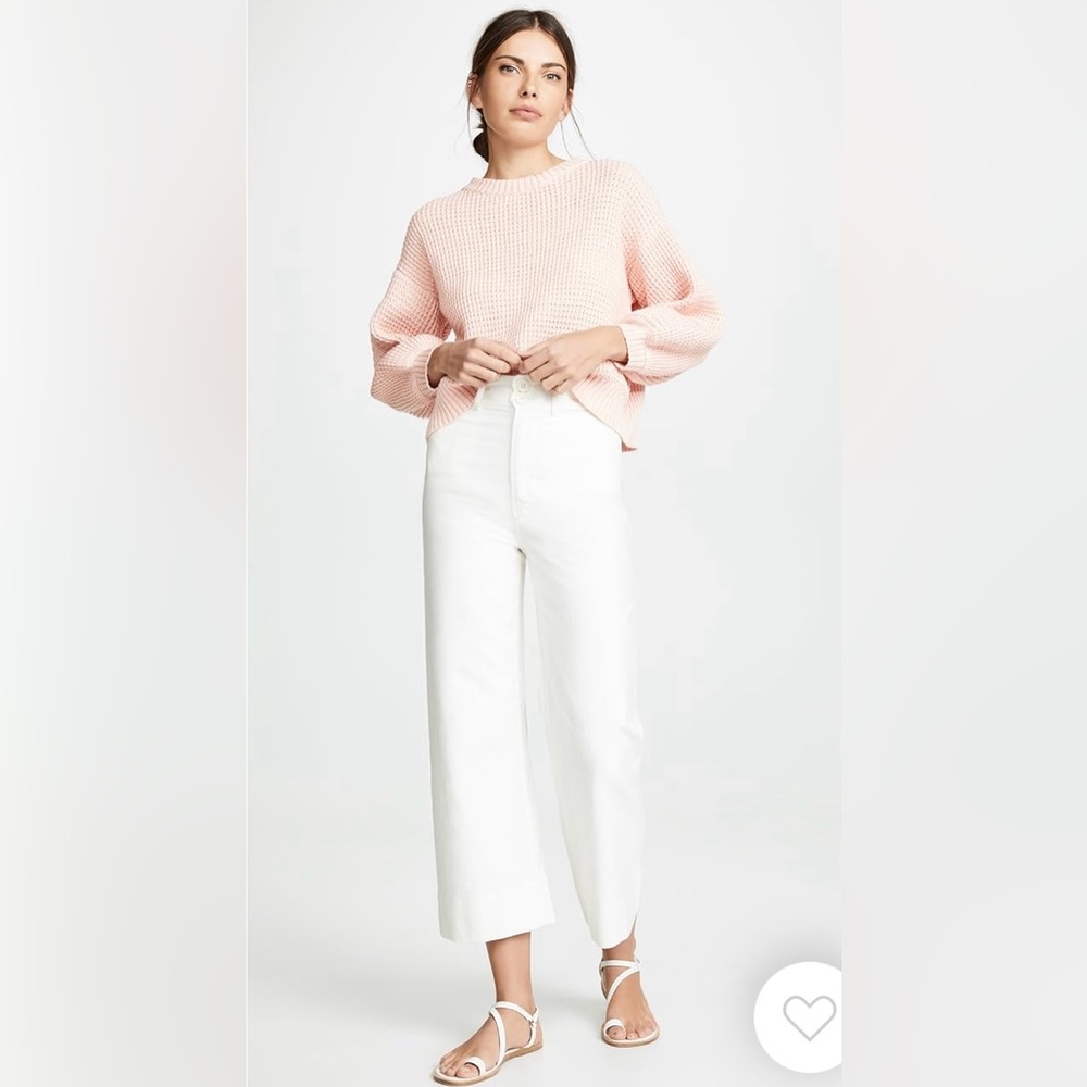 Apiece Apart Merida Pant in Cream, Size 2